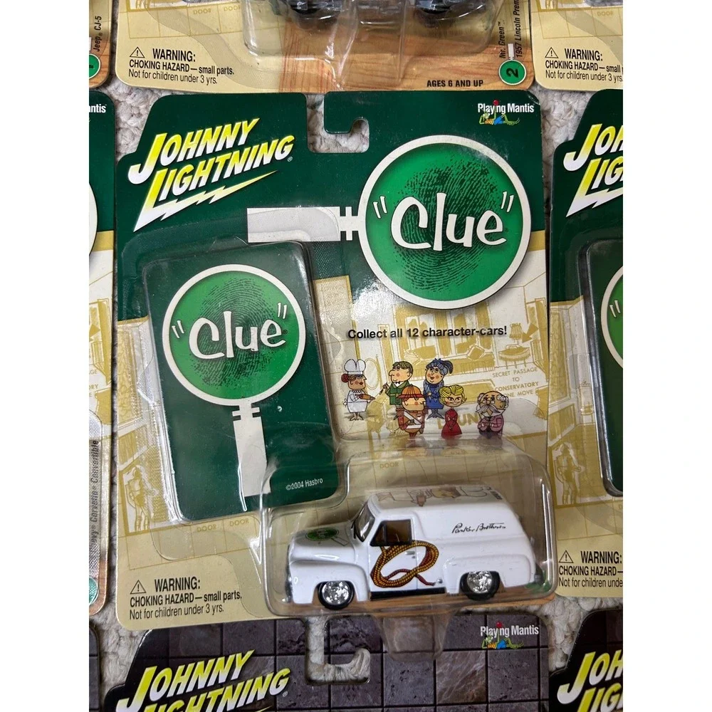 Johnny Lightning Clue Character Cars Lot Of 9 New In Package Collectible‎ Toys